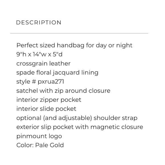 Kate Spade Sylvia Large Dome Satchel in Pale Gold - Picture 4 of 12